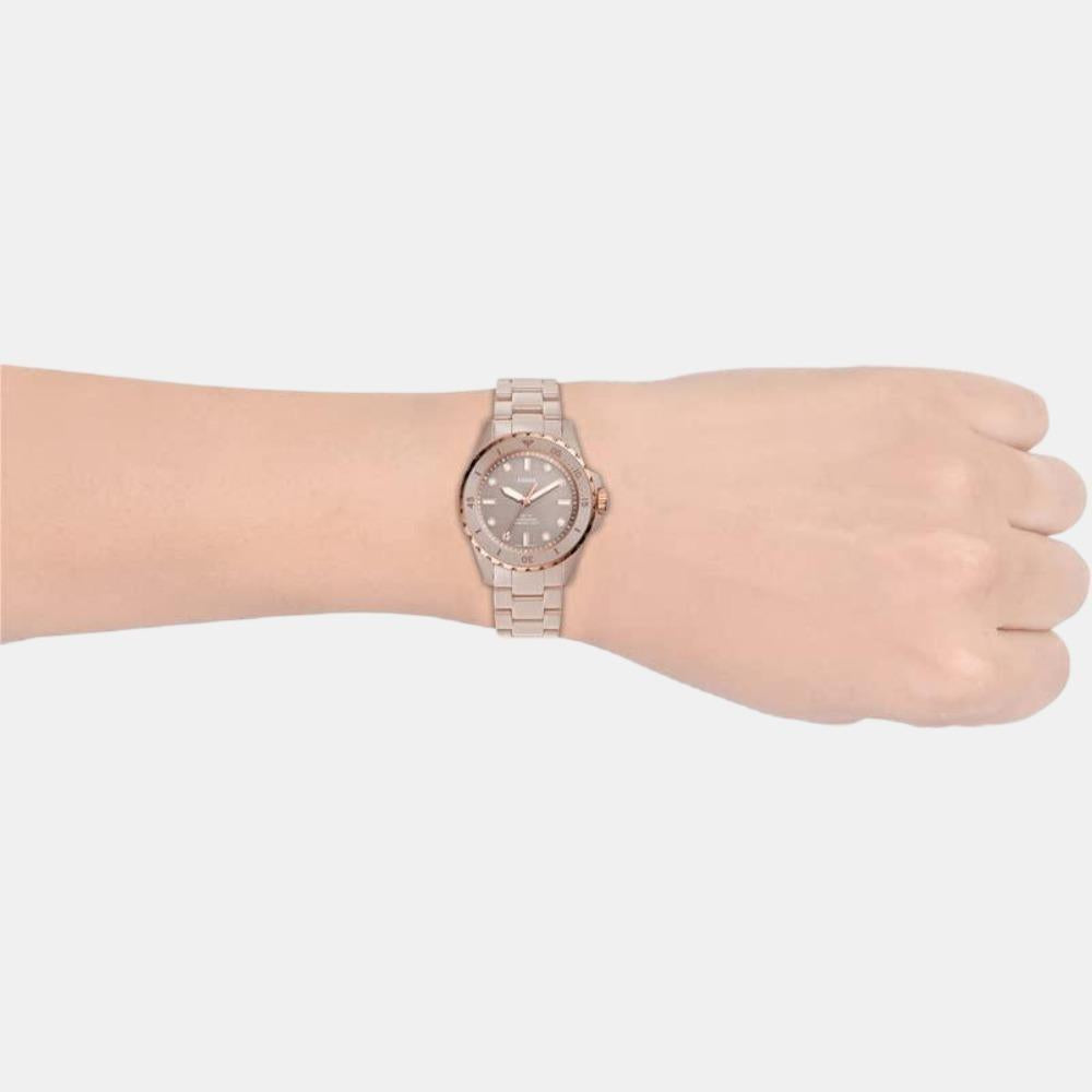 Fb-01 Women Quartz Salted Caramel Dial Analog Ceramic Watch CE1111