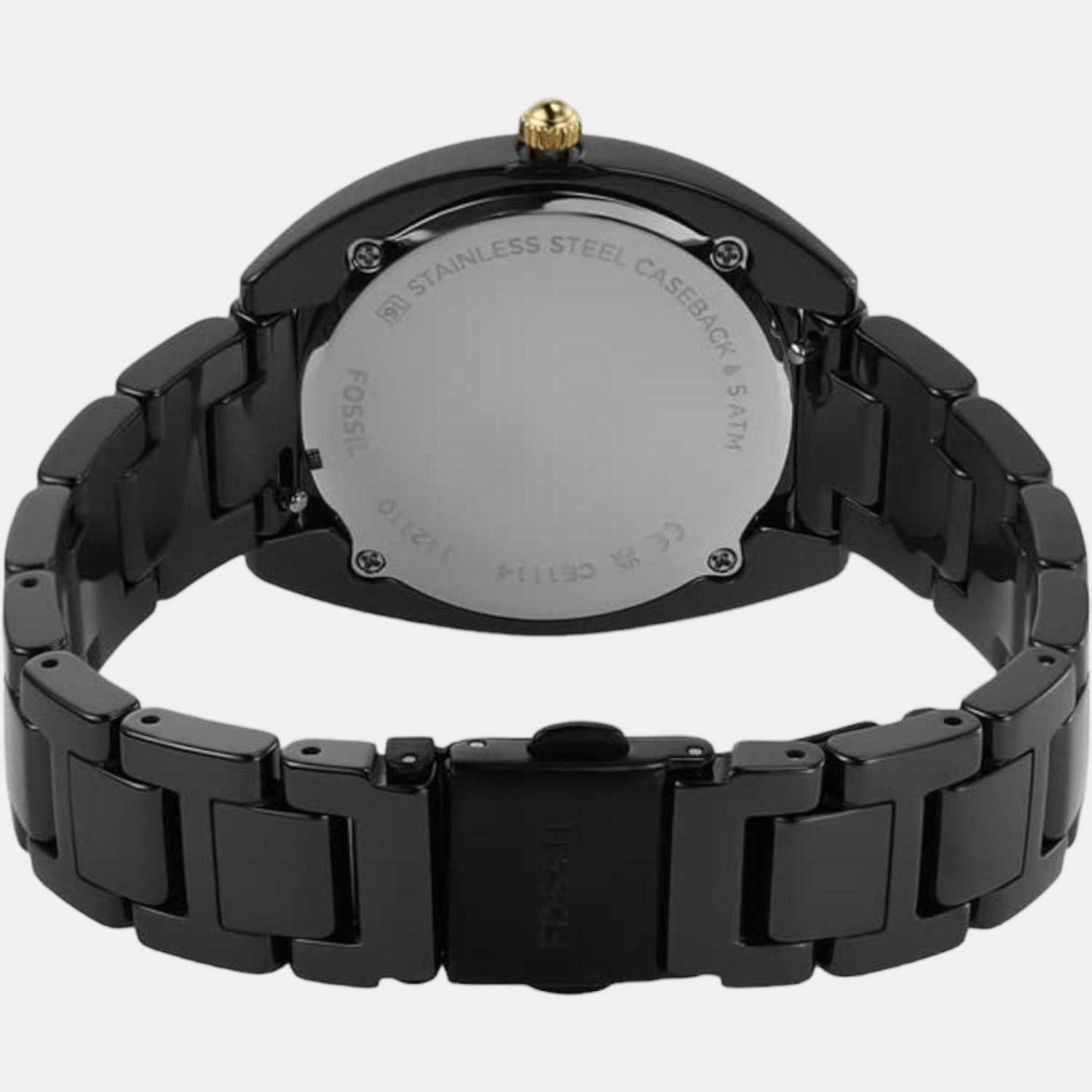 Gabby Women Quartz Black Dial Analog Ceramic Watch CE1114
