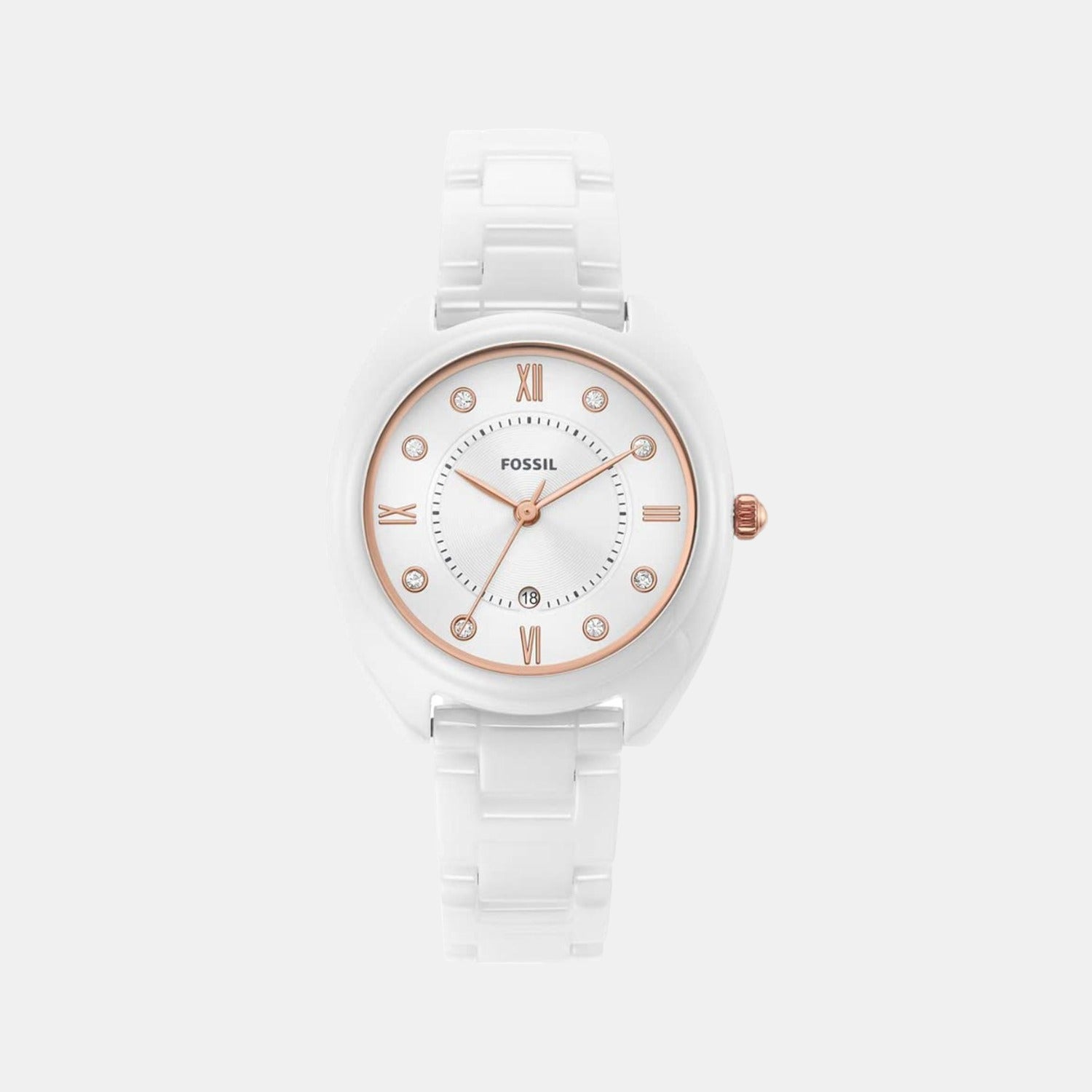 Gabby Women Quartz White Dial Analog Ceramic Watch CE1115