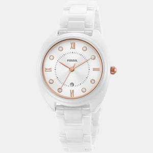 Gabby Women Quartz White Dial Analog Ceramic Watch CE1115