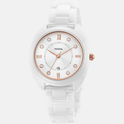 Gabby Women Quartz White Dial Analog Ceramic Watch CE1115