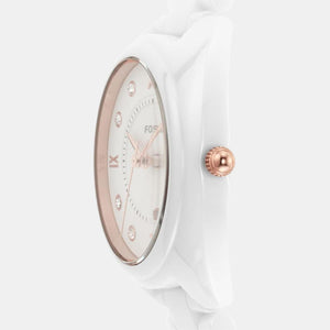 Gabby Women Quartz White Dial Analog Ceramic Watch CE1115