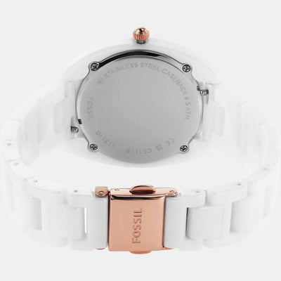 Gabby Women Quartz White Dial Analog Ceramic Watch CE1115