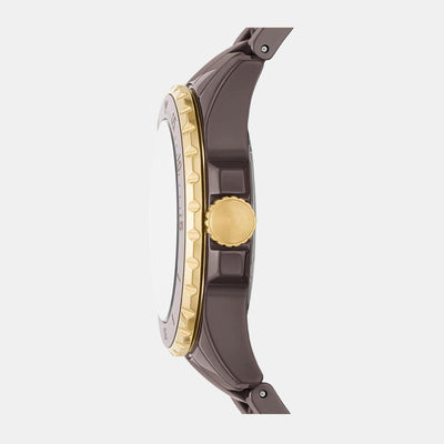 Fb-01 Women Quartz Brown Dial Analog Stainless Steel Watch CE1121