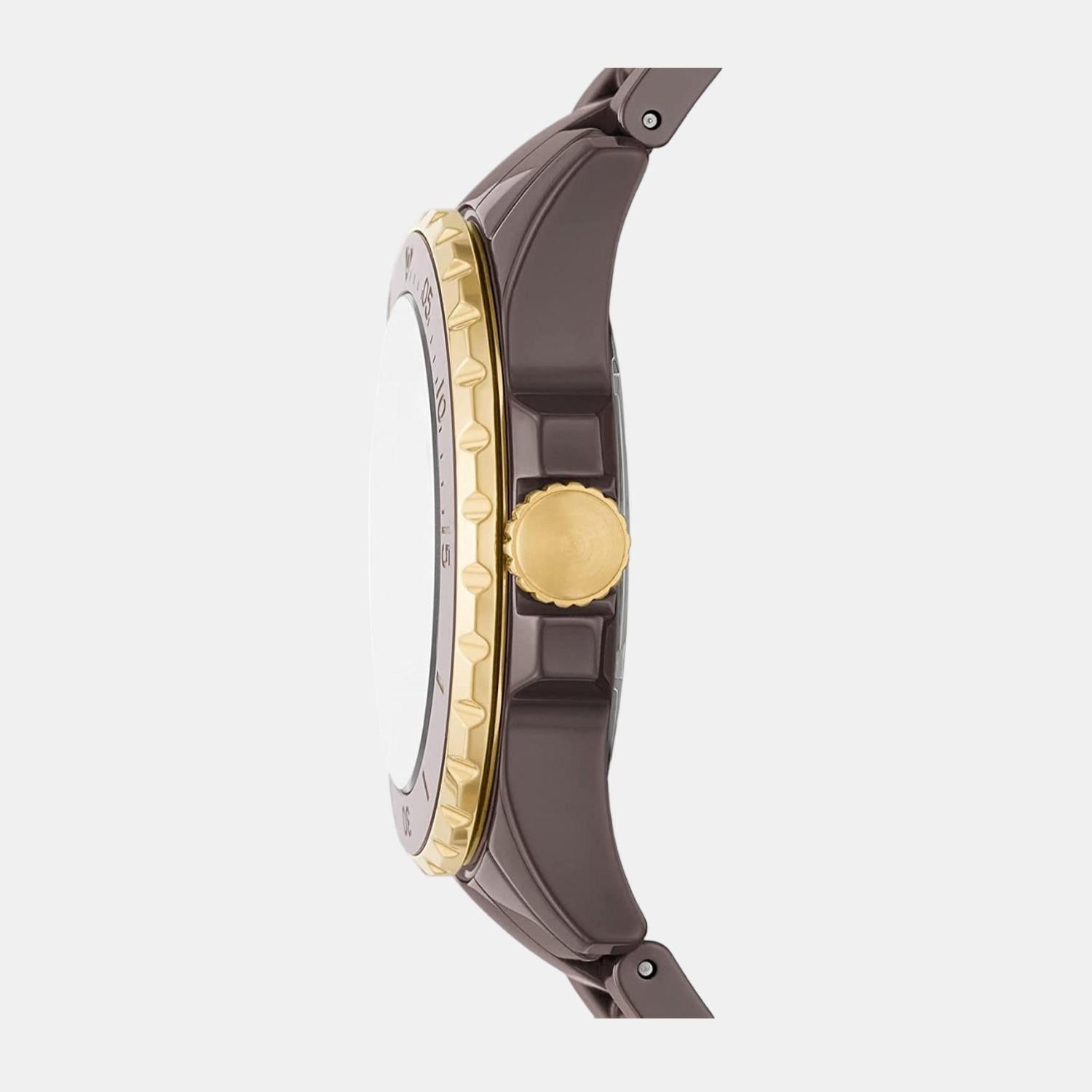 Fb-01 Women Quartz Brown Dial Analog Stainless Steel Watch CE1121