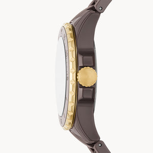 Fossil Fb-01 Brown Dial Women's Watch 36mm