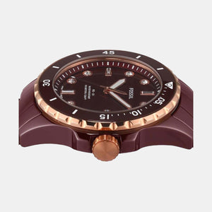 Fb-01 Men Quartz Brown Dial Analog Ceramic Watch CE1123