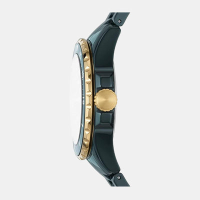 Fb-01 Women Quartz Green Dial Analog Ceramic Watch CE1124