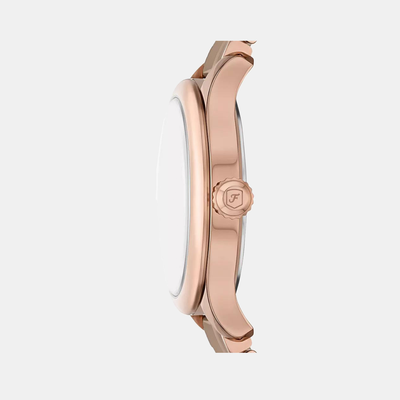 Gilmore Quartz Women Rose Gold Dial Analog Ceramic Watch CE1133