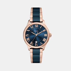 Gilmore Quartz Women Navy Blue Dial Analog Ceramic Watch CE1134