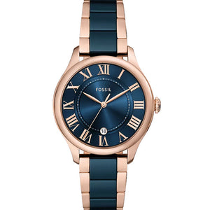 Fossil Gilmore Blue Dial Women 38mm CE1134