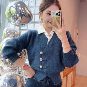 Sofia Statement Tops with Attached Sweater