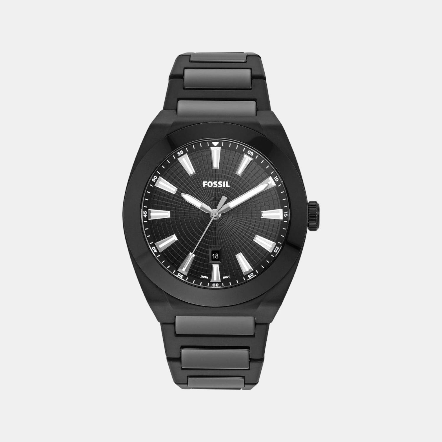 Everett Men Quartz Black Dial Analog Stainless Steel Watch CE5028