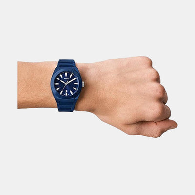 Everett Men Quartz Blue Dial Analog Ceramic Watch CE5029
