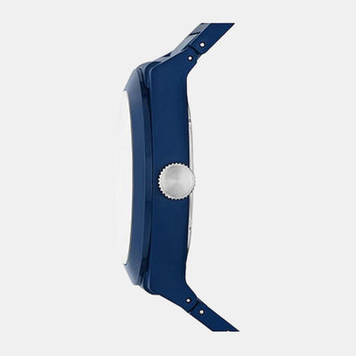 Everett Men Quartz Blue Dial Analog Ceramic Watch CE5029