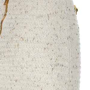 Balmain Fringed Tweed Skirt