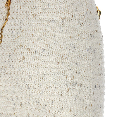 Balmain Fringed Tweed Skirt