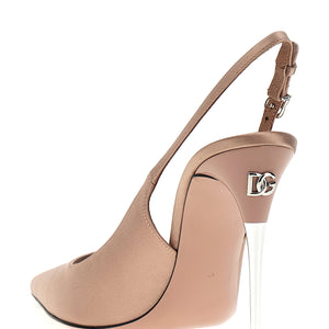 Dolce & Gabbana Satin Slingbacks