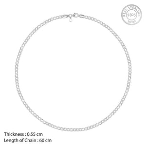 Silver Bravura Chain for Him