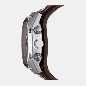 Coachman Men Quartz Two Tone Dial Chronograph Leather Watch CH2565