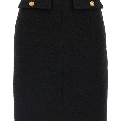 Chloé Bouclé Wool Skirt