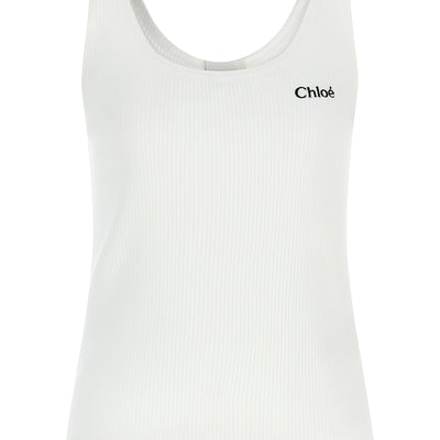 Chloé Logo Embroidery Top