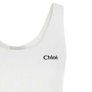 Chloé Logo Embroidery Top