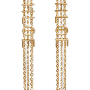 Chloé Lettering Pendant Earrings