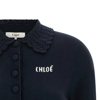 Chloé Collared Cardigan