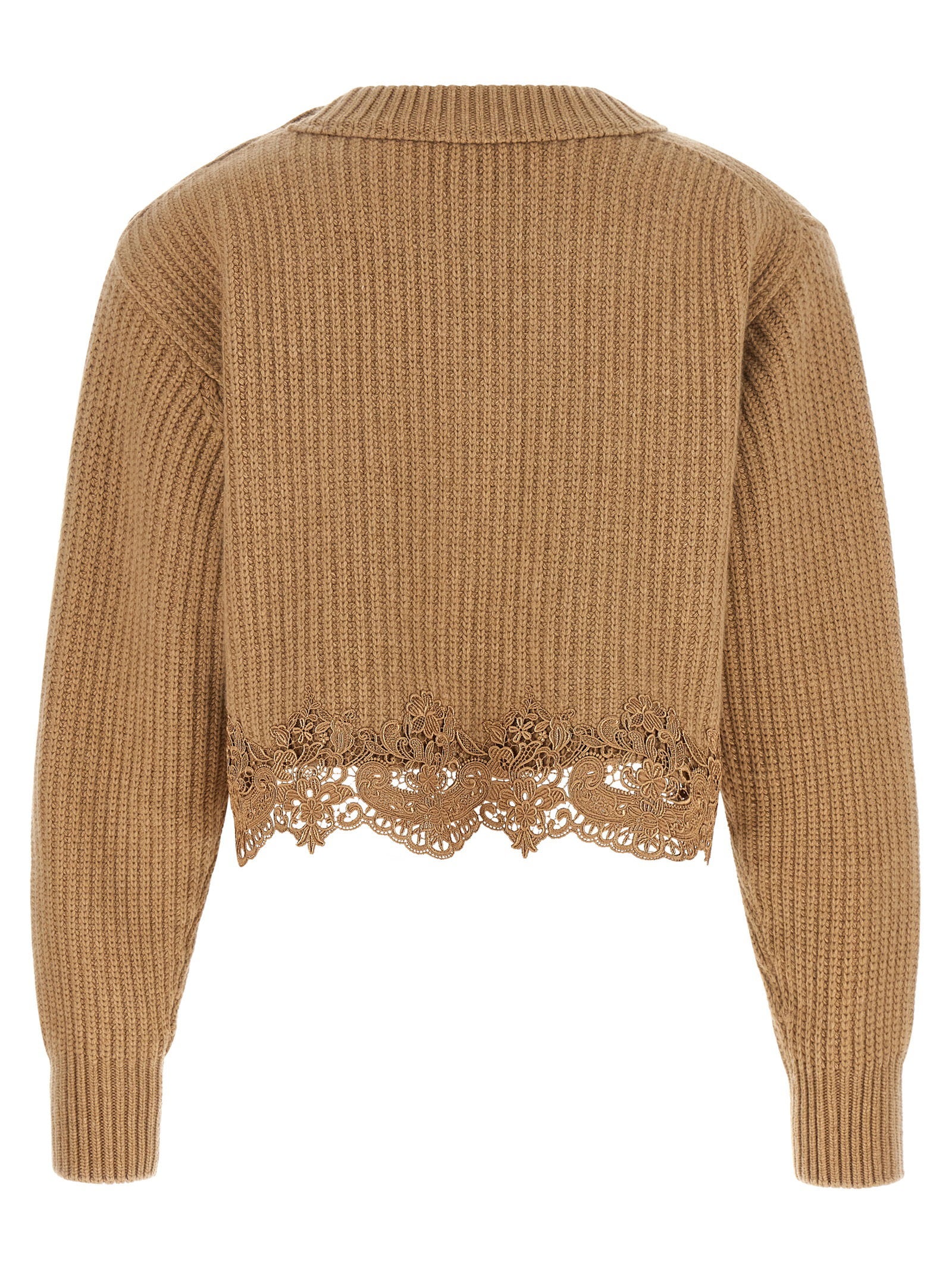 Chloé Cropped Lace Sweater