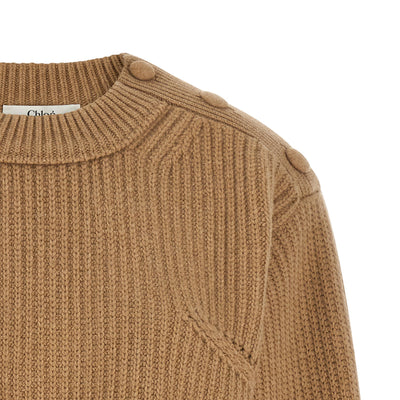 Chloé Cropped Lace Sweater
