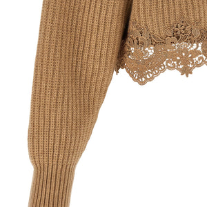 Chloé Cropped Lace Sweater