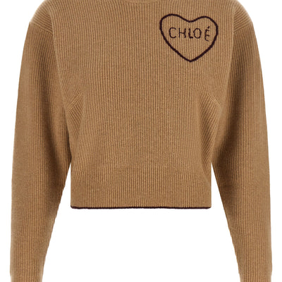 Chloé Heart Intarsia Sweater
