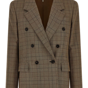 Chloé Check Double-breasted Blazer
