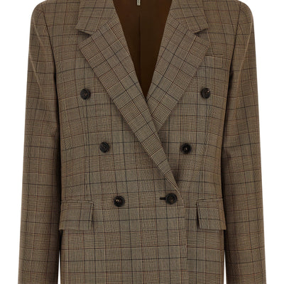 Chloé Check Double-breasted Blazer
