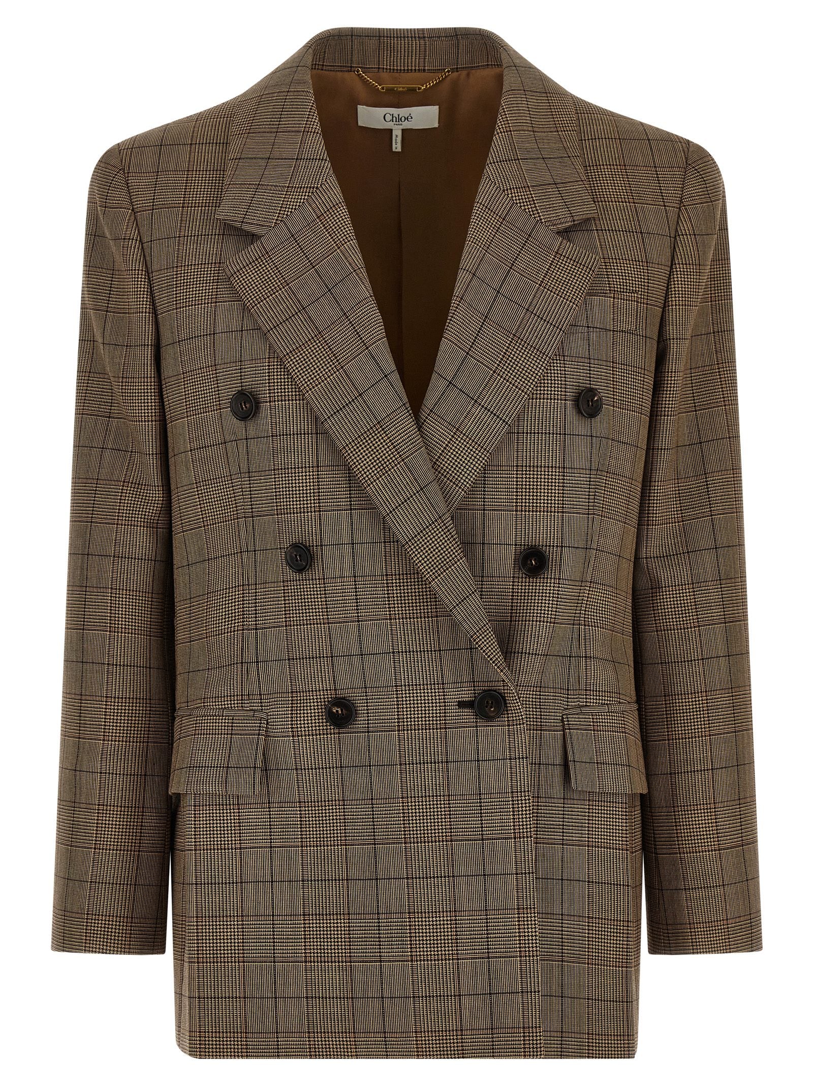Chloé Check Double-breasted Blazer