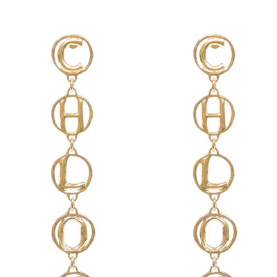 Chloé Script Earrings