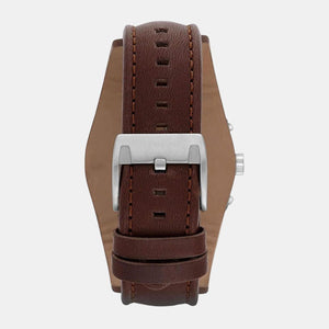 Coachman Men Quartz Black Dial Chronograph Leather Watch CH2891