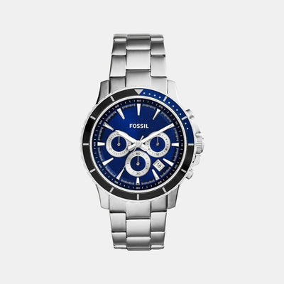 Briggs Men Quartz Blue Dial Chronograph Stainless Steel Watch CH2927