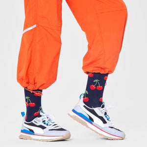 Happy Socks Unisex Cherry Crew Length Socks for Women and Men