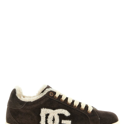 Dolce & Gabbana Shearling Low.top Sneakers