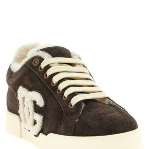 Dolce & Gabbana Shearling Low.top Sneakers