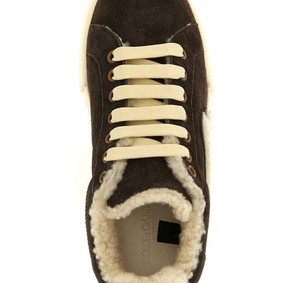 Dolce & Gabbana Shearling Low.top Sneakers