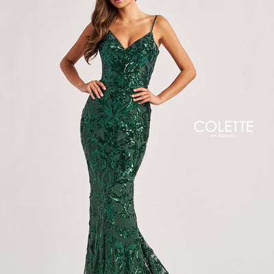 Colette by Daphne 8685 Long Mermaid Formal Sequin Pprom Dress