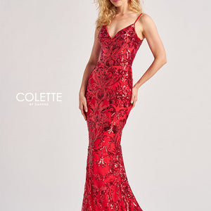 Colette by Daphne 8685 Long Mermaid Formal Sequin Pprom Dress