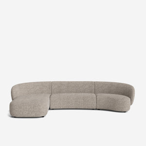Claret Modular Chaise Sectional Sofa