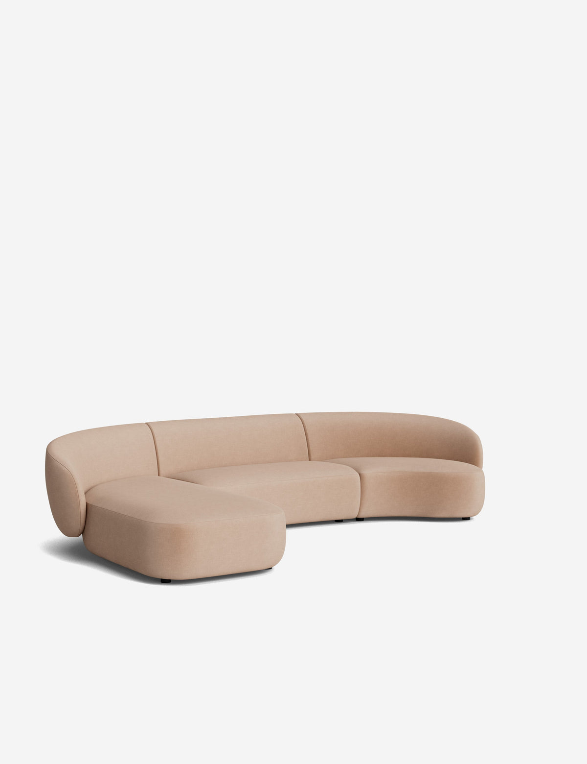 Claret Modular Chaise Sectional Sofa