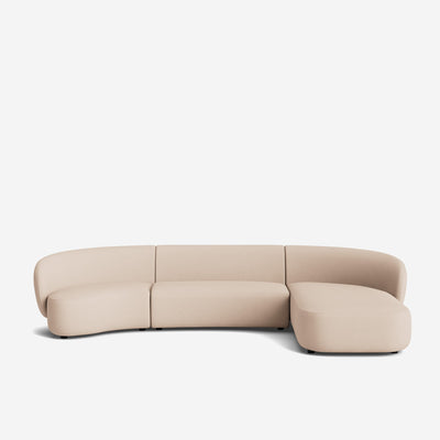 Claret Modular Chaise Sectional Sofa