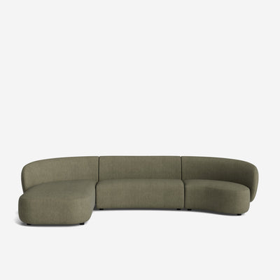 Claret Modular Chaise Sectional Sofa