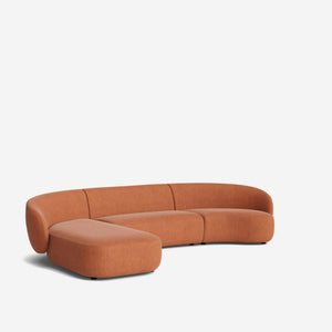 Claret Modular Chaise Sectional Sofa